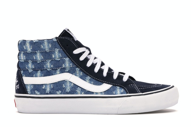 Supreme x Vans Hole Punch Denim Sk8-Hi Pro