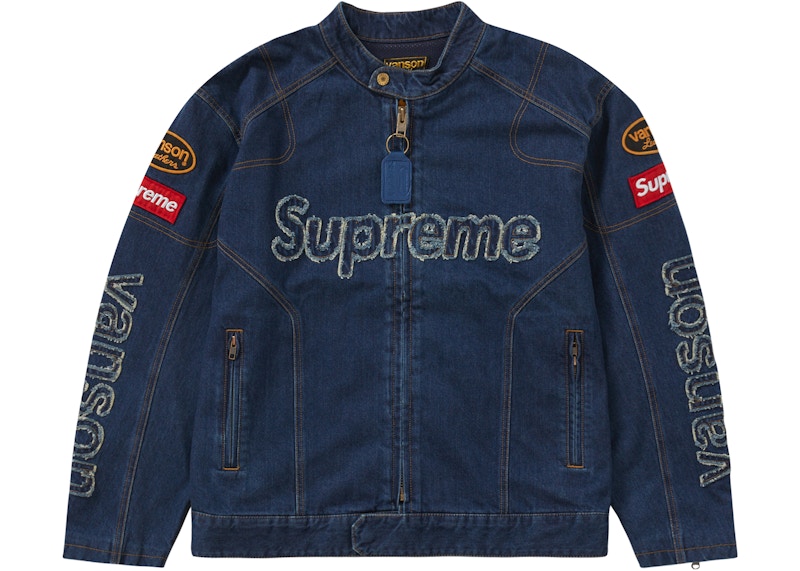 Supreme x Vanson Leathers Cordura Denim Jacket