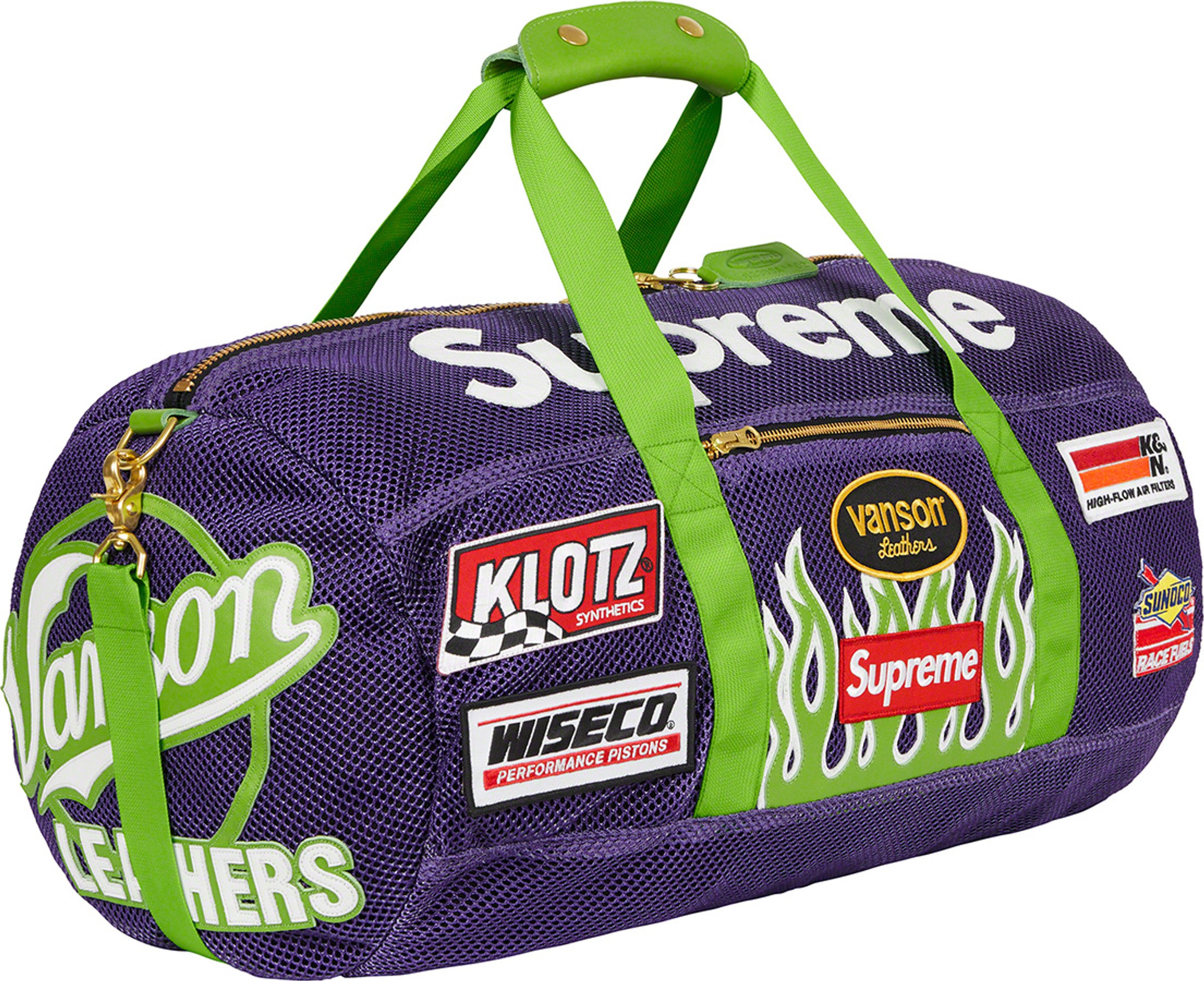 Supreme x Vanson Leathers Cordura Mesh Duffle Bag