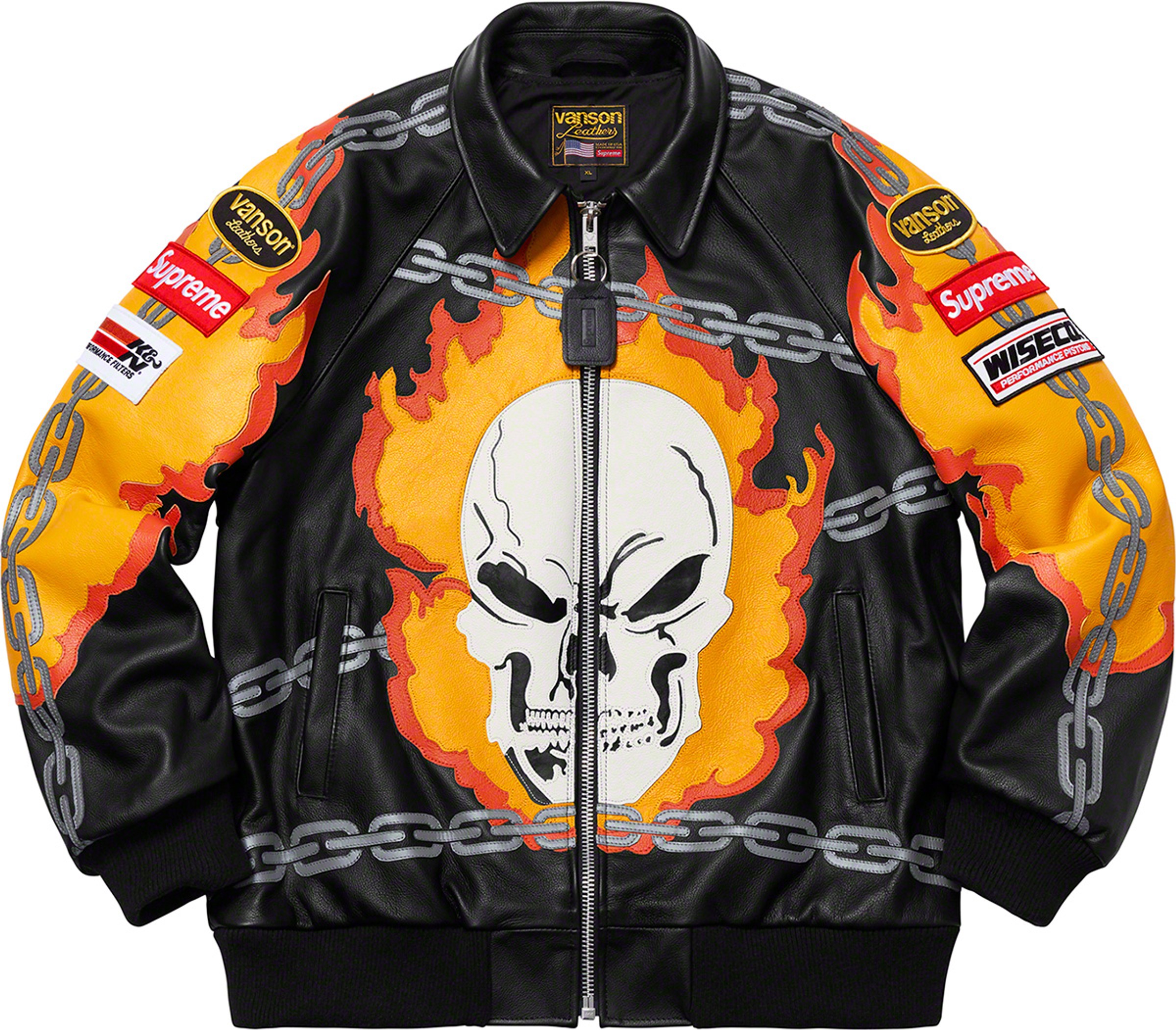 Supreme x Vanson Leathers Ghost Rider Jacket