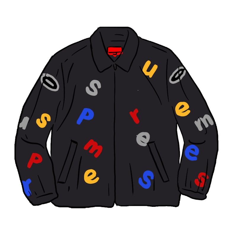 Supreme x Vanson Leathers Letters Cordura Jacket