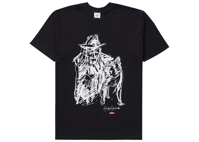 Supreme x Yohji Yamamoto Scribble Portrait Tee