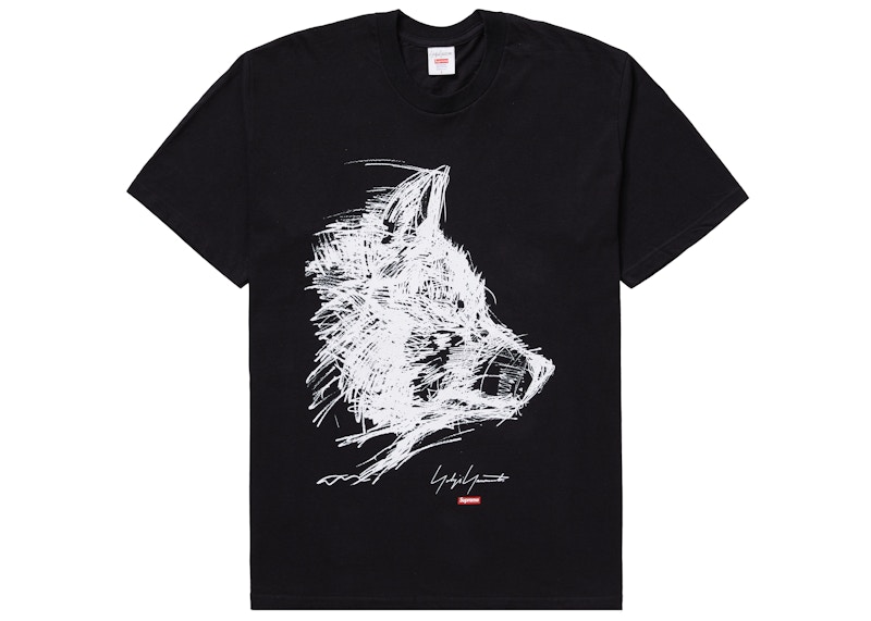Supreme x Yohji Yamamoto Scribble Wolf Tee
