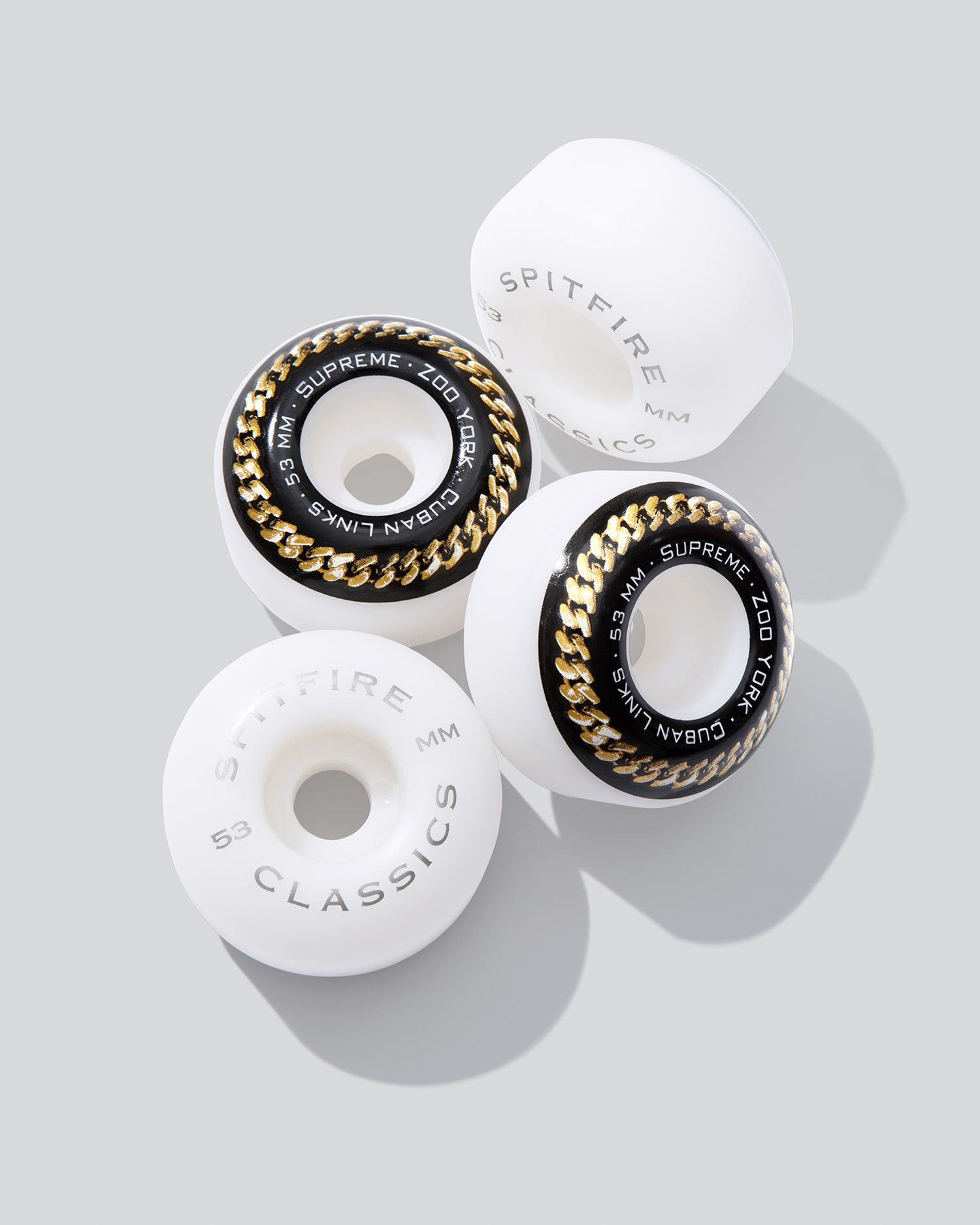 Supreme x Zoo York x Spitfire Cuban Links Classic Wheels (Set of 4)
