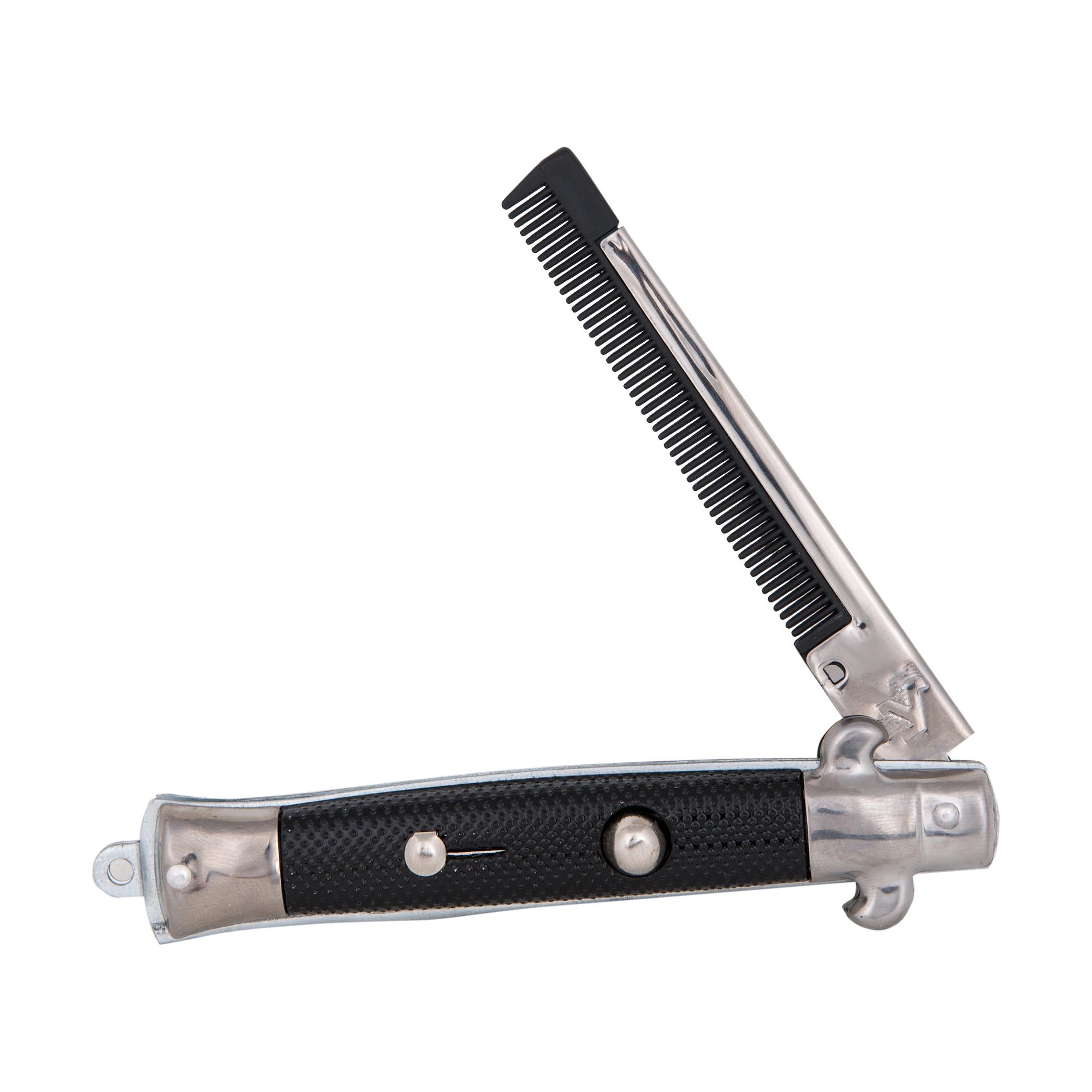 9" Stainless Steel Switch-Blade Folding Pocket Comb by Rhode Island Novelty