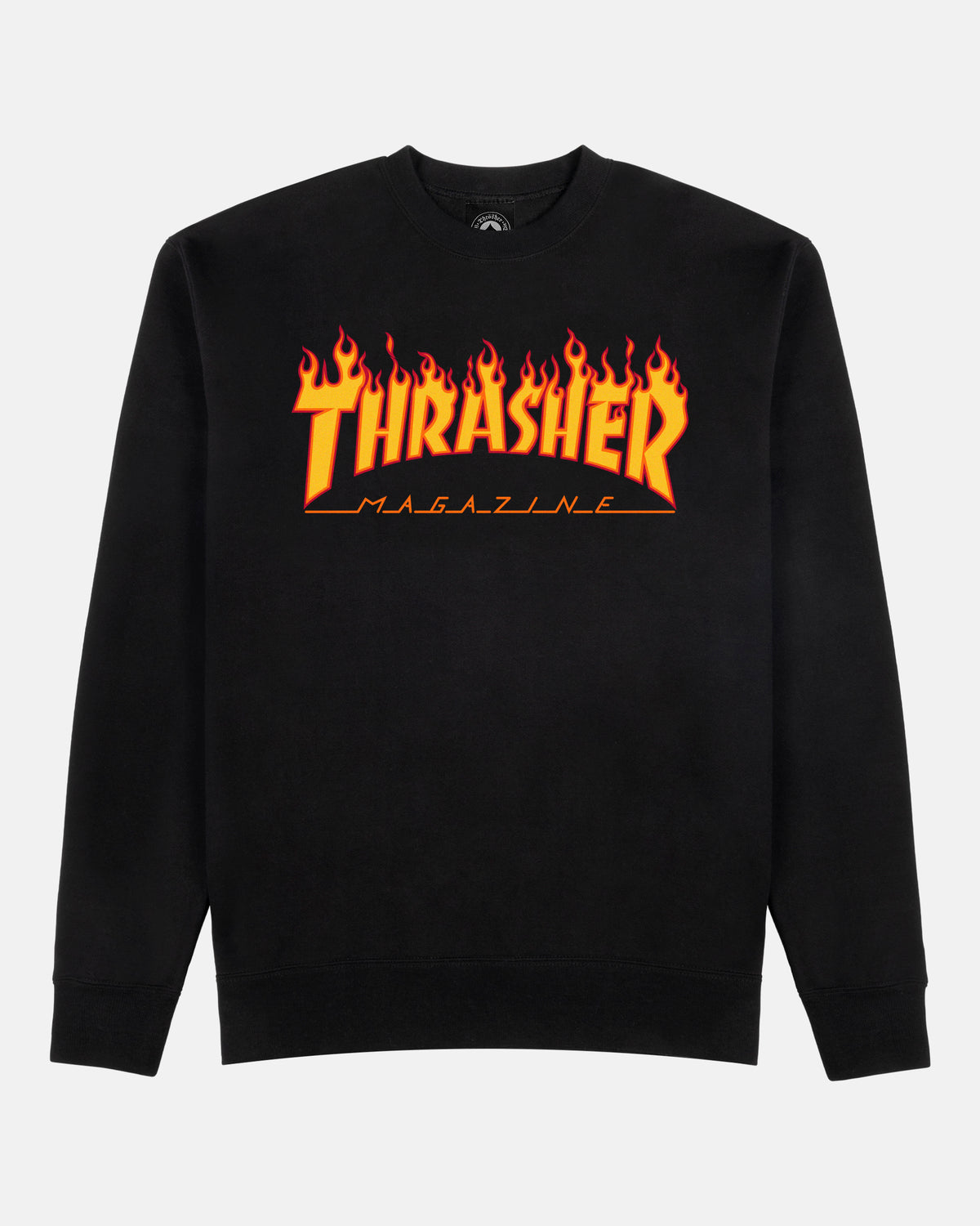Thrasher Flame Crewneck Black by Thrasher