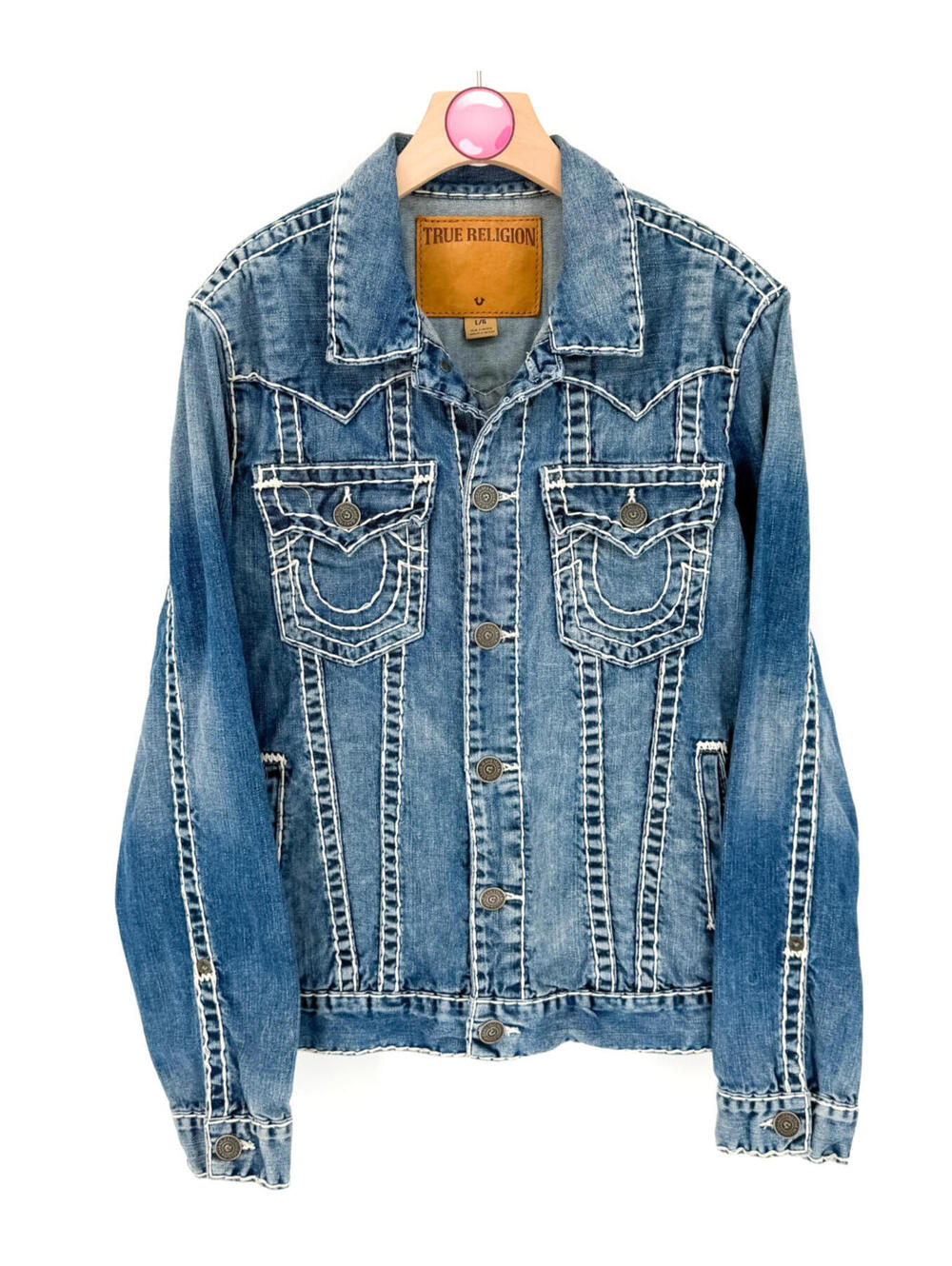 Super T Trucker Denim Jacket by True Religion