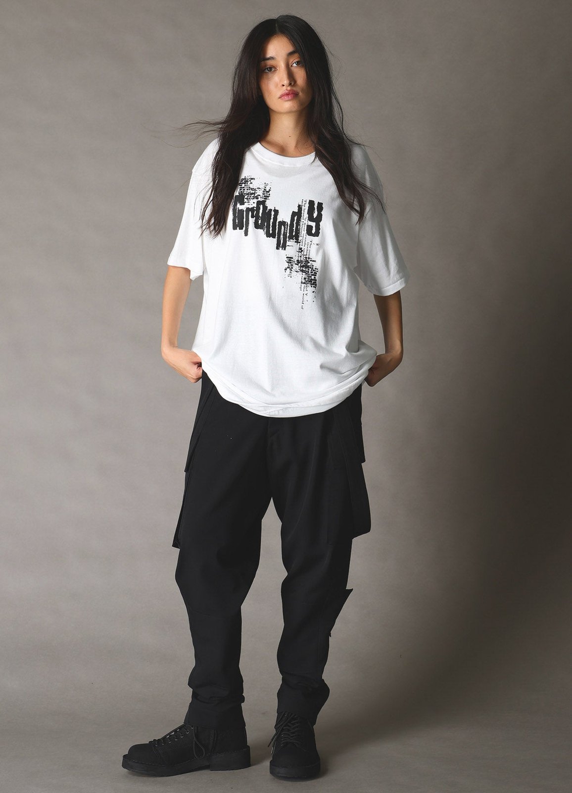 No standalone 'Ground Y' original exists — this is a Supreme x Yohji Yamamoto graphic tee (Peter Saville archival artwork) by Yohji Yamamoto