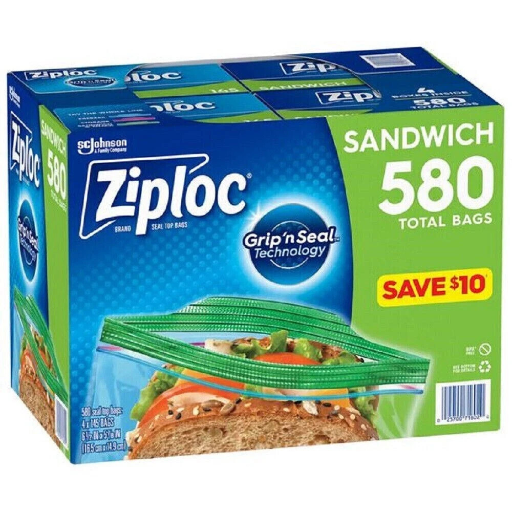 Sandwich Bags (Box of 30) by Ziploc